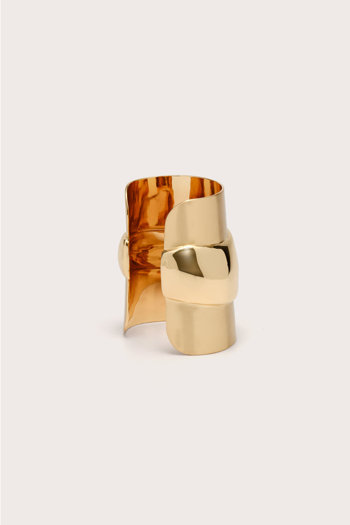 BAMBU HAND CUFF - BRUSHED BRASS – CULT GAIA