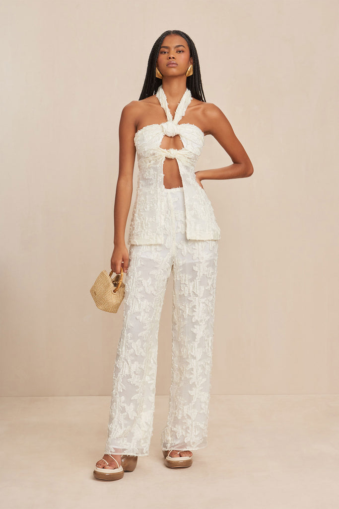 【送料&関税込】Cult Gaia Kora Pants In White Linen KORA PANT - OFF WHITE LINEN – CULT GAIA