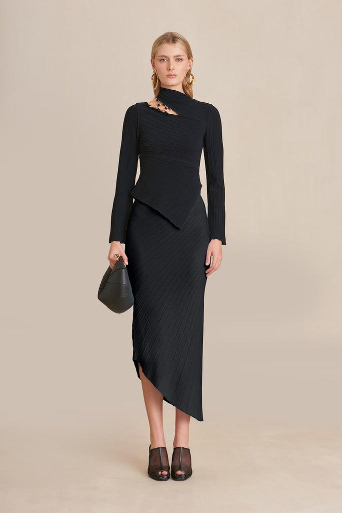 EWEN KNIT SKIRT - BLACK – CULT GAIA