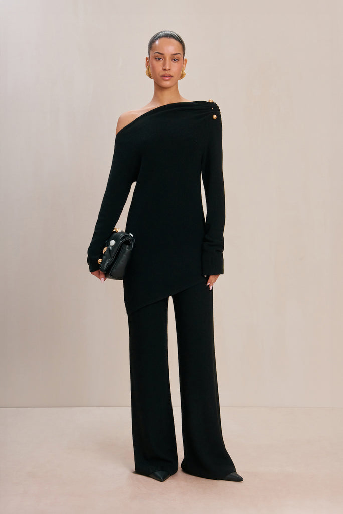 TAITAI　黒38 SUDI KNIT PANT - BLACK – CULT GAIA