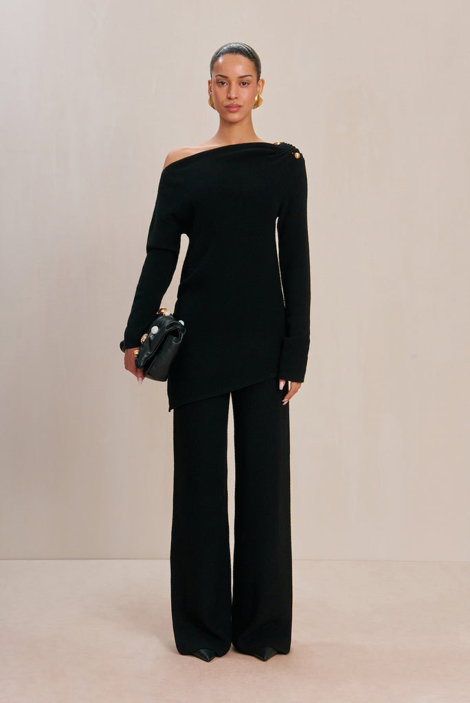 SUDI KNIT PANT - BLACK – CULT GAIA