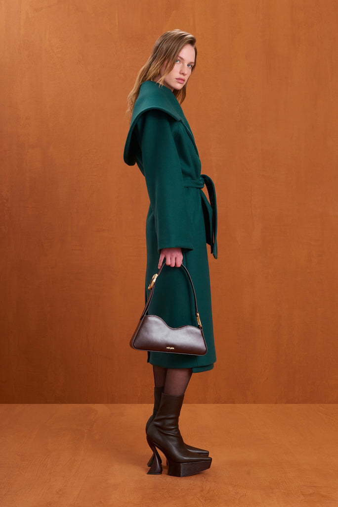 雰囲気◎ ~00's Japan製 Green Wool Half Coat