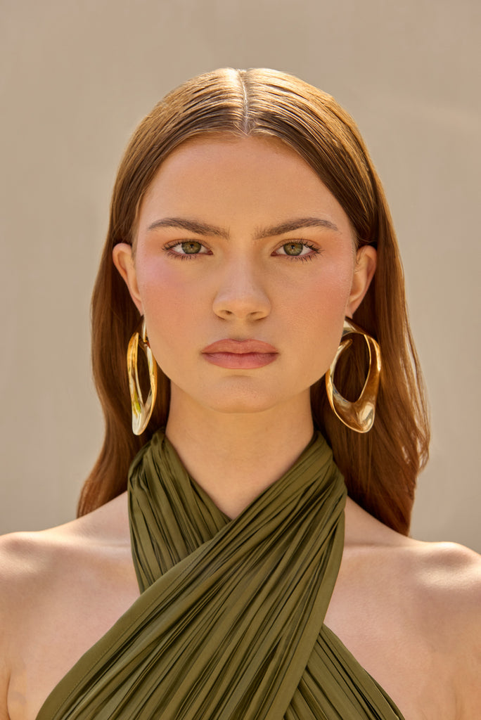 LOLA EARRING - SHINY BRASS – CULT GAIA