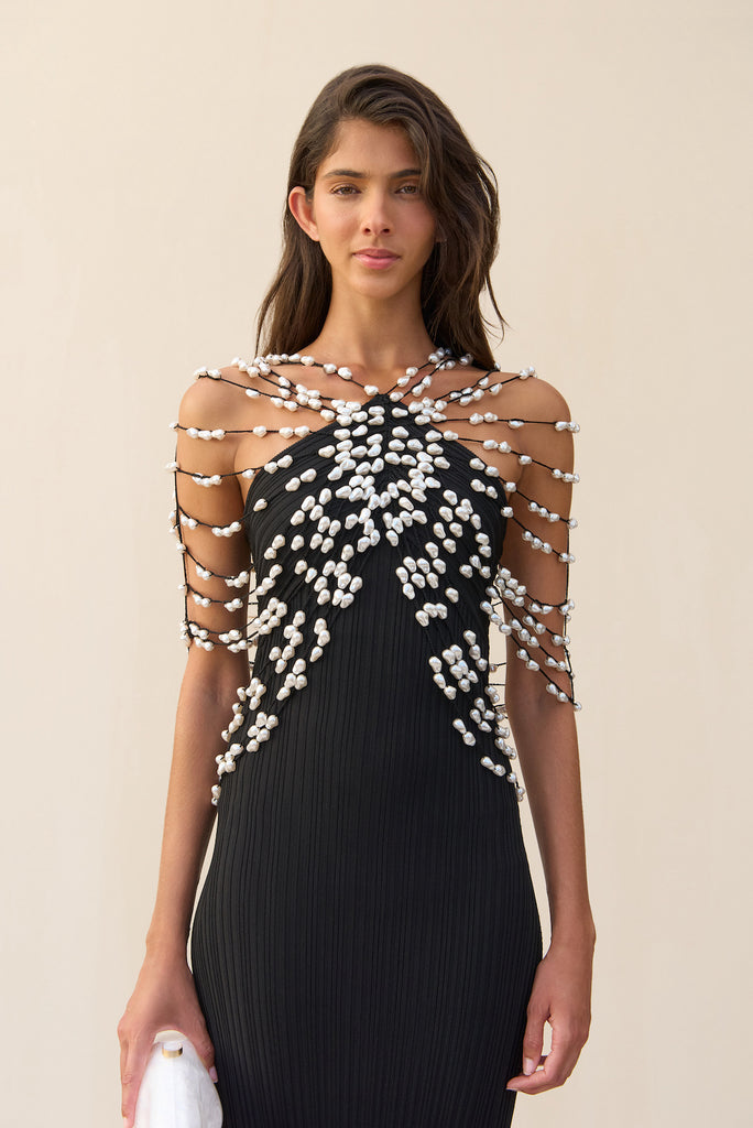 CECELIA KNIT DRESS - BLACK – CULT GAIA