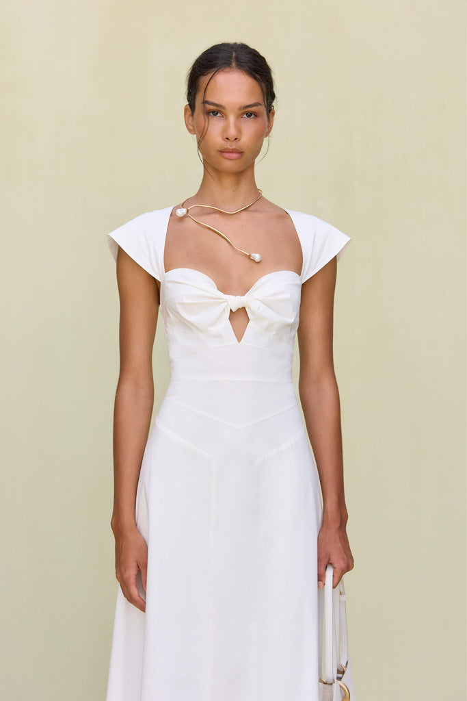 MAGNOLIA DRESS - OPTIC WHITE – CULT GAIA