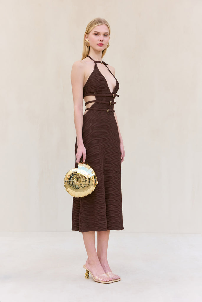 EVALEIGH KNIT DRESS - JAVA – CULT GAIA