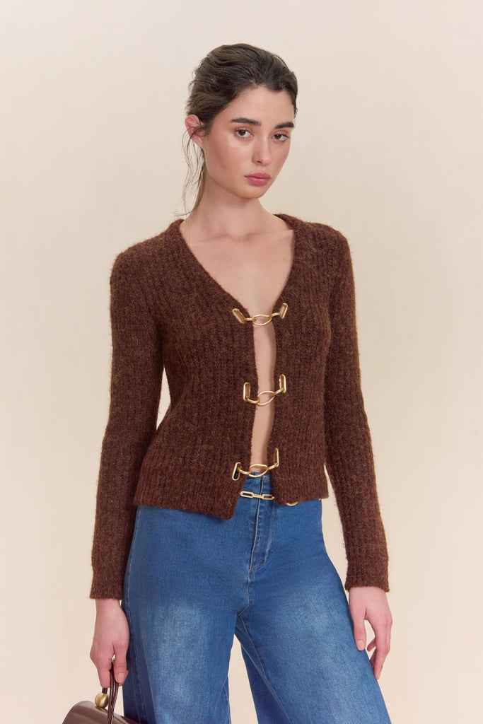 ADEL KNIT CARDIGAN - JAVA – CULT GAIA