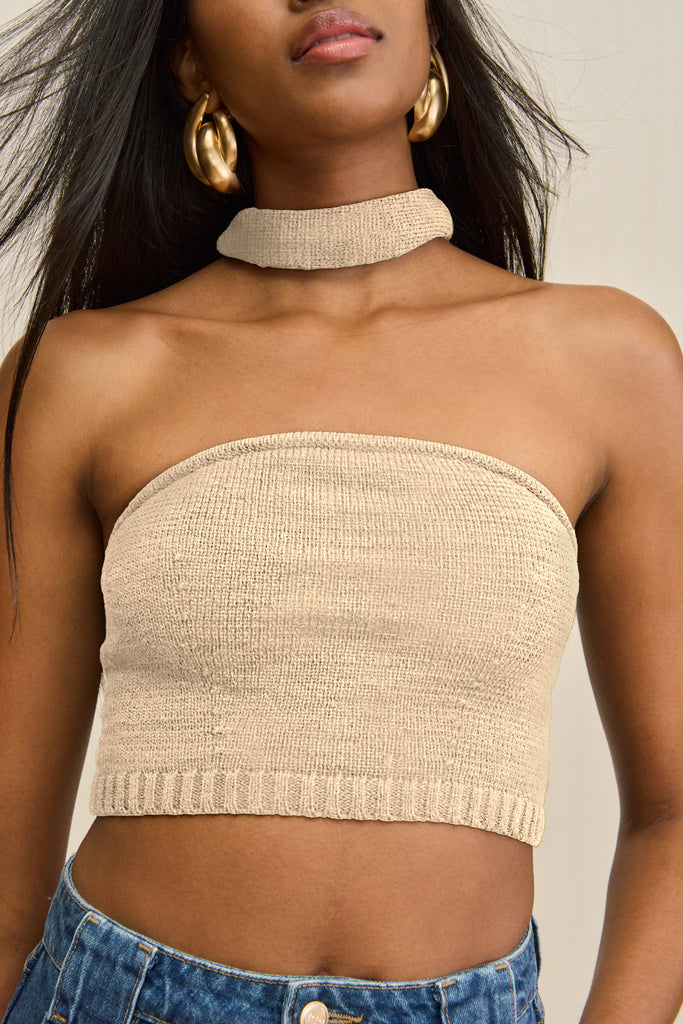 SORINE KNIT TOP - BEACH – CULT GAIA