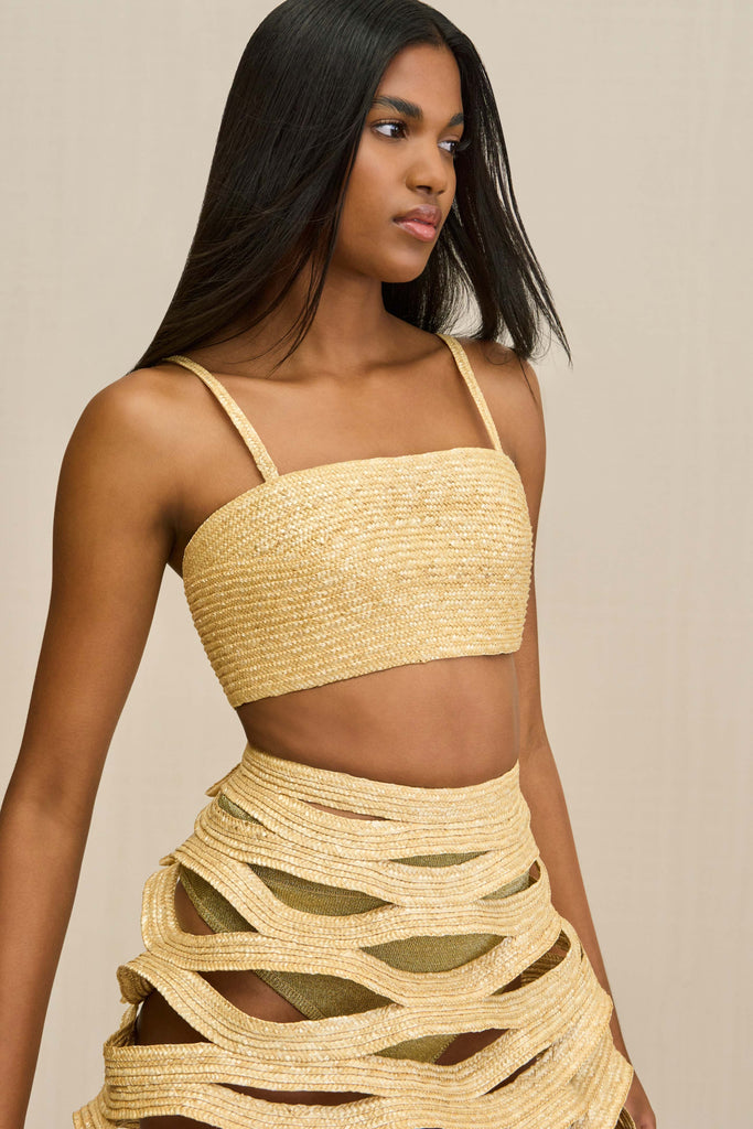 新品未使用【HYKE】C/C KNIT THERMAL BUSTIER TOP 250506_DR_CG_PF25_LOOK_118_004