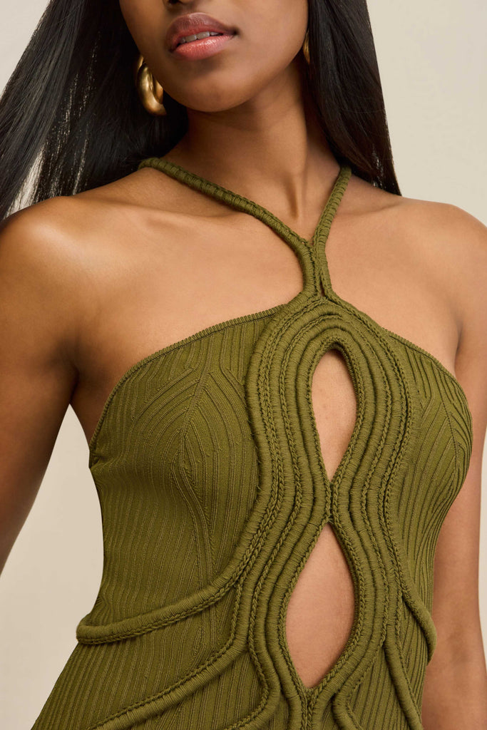 オールインワン・サロペット Cult Gaia Avery Midi Dress Cult Gaia Avery Midi Dress | Green | FARFETCH CA
