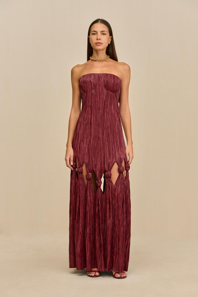 CULT GAIA JAMISHA GOWN - CHIANTI