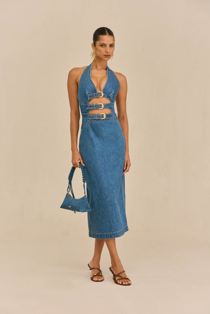 ESTELLE DRESS - STONE WASH – CULT GAIA