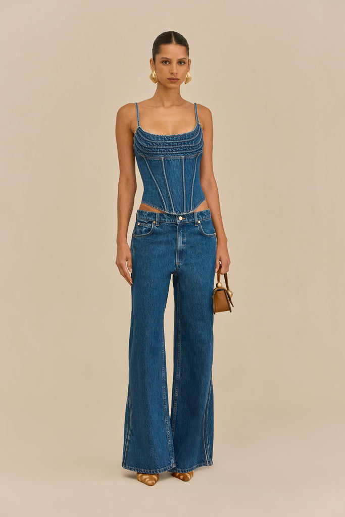 CHIYA TOP - 80S BLUE – CULT GAIA