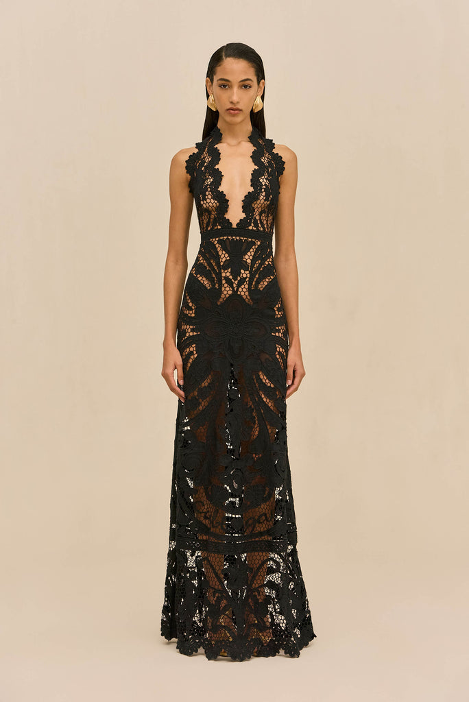 GEMINI GOWN - BLACK – CULT GAIA