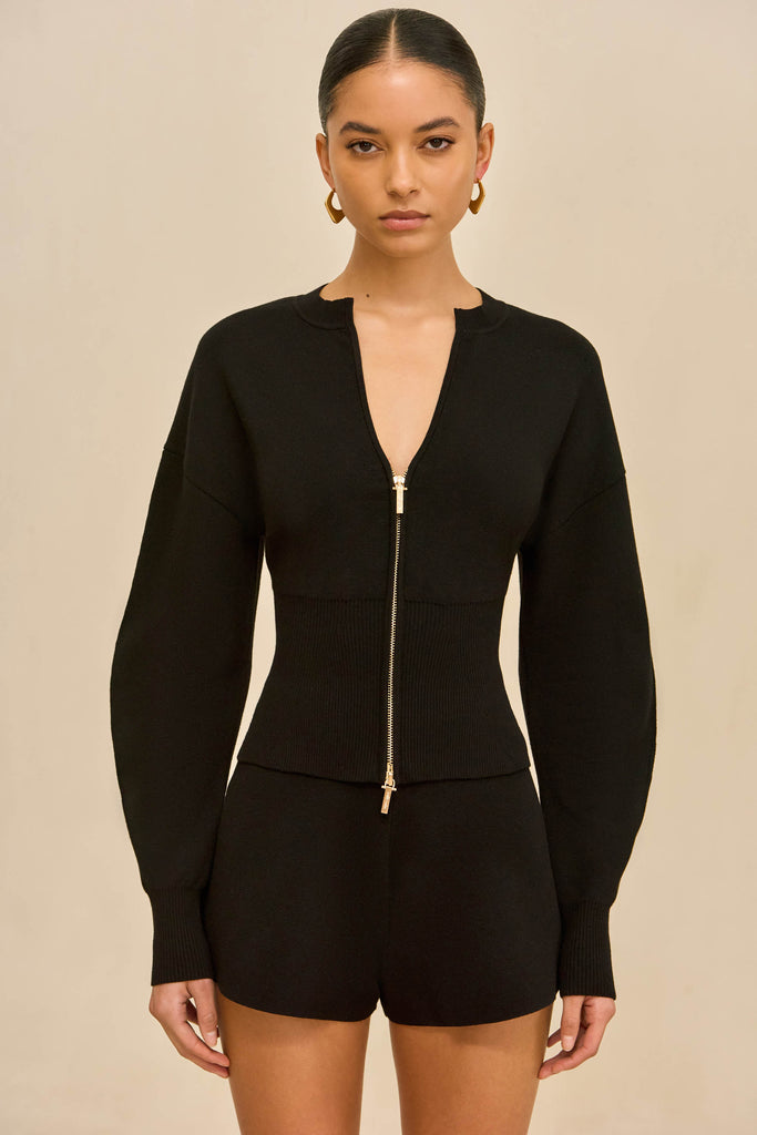 MONROE KNIT CARDIGAN - BLACK – CULT GAIA
