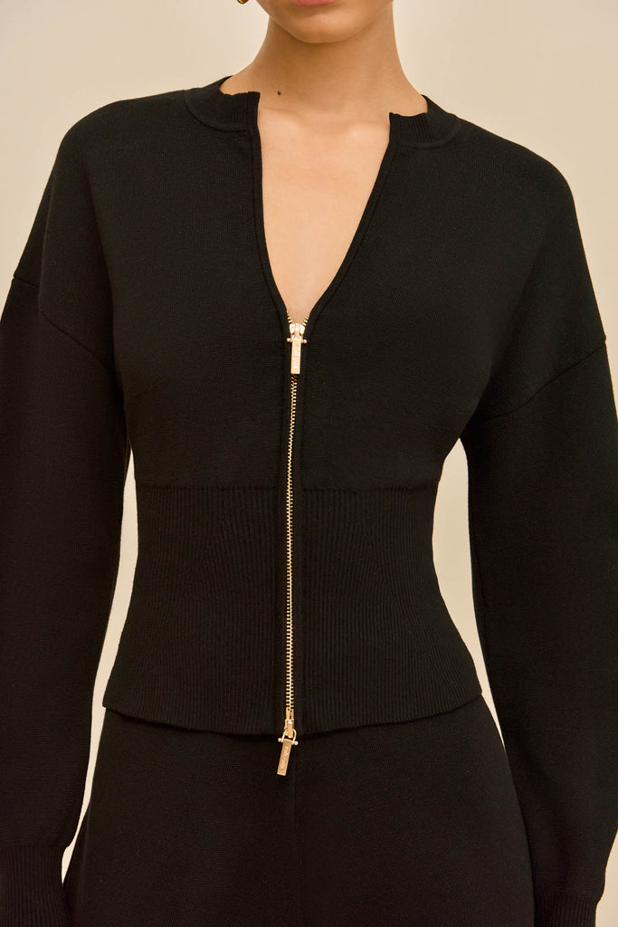 MONROE KNIT CARDIGAN - BLACK – CULT GAIA