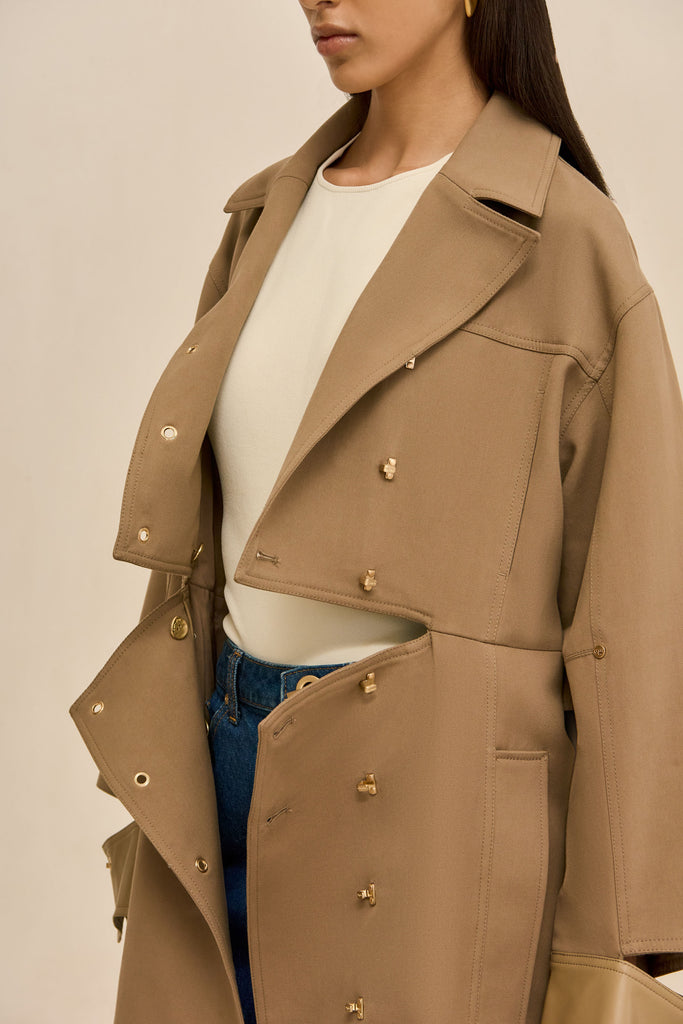 MAGDALENA TRENCH COAT - SESAME – CULT GAIA