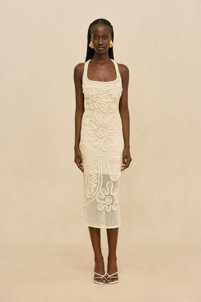 【PERVERZE】Pressed Knit Head Dress Future Present - PERVERZE | Double Layer Knit Dress