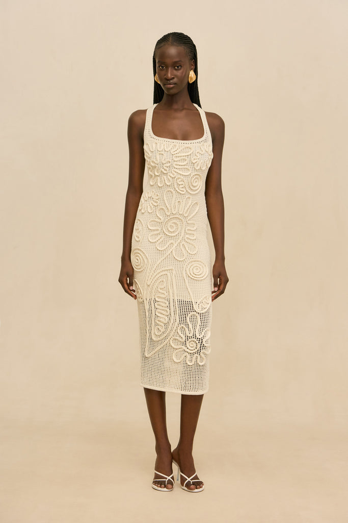NISSA KNIT DRESS - OFF WHITE – CULT GAIA