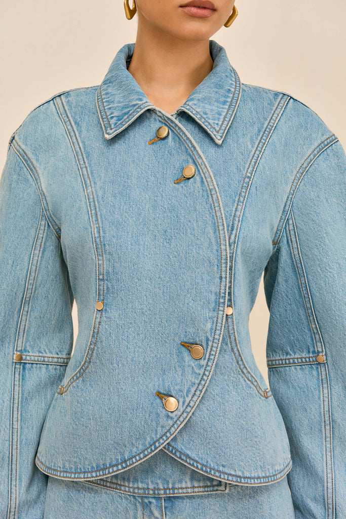 PACHA DENIM JACKET - VINTAGE BLUE – CULT GAIA