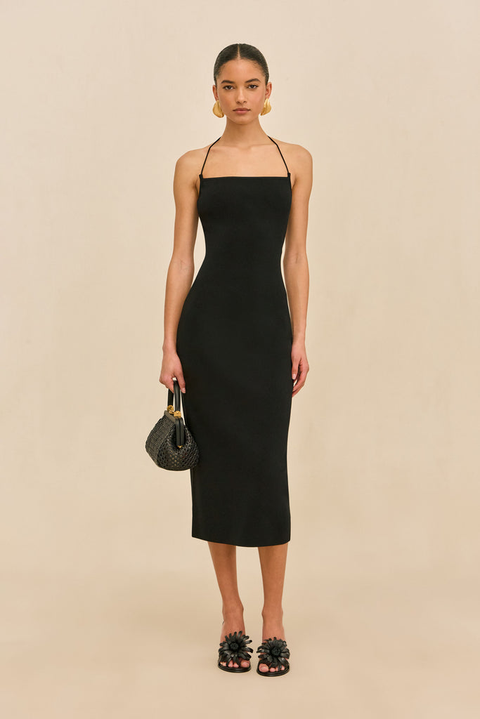 MELVILLE KNIT DRESS - BLACK – CULT GAIA