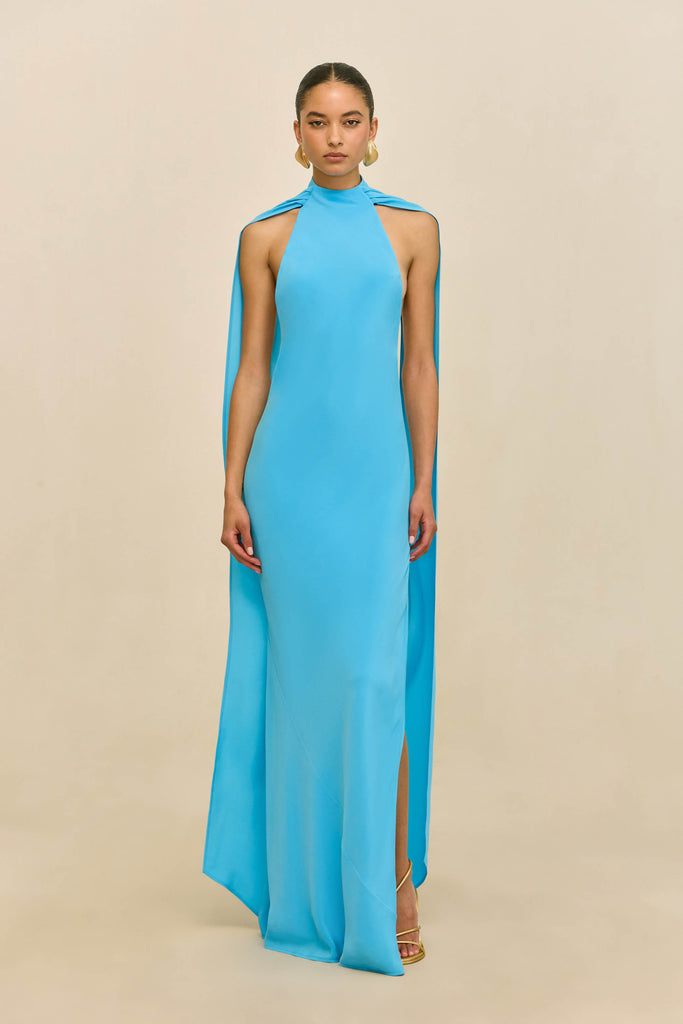 Cult Gaia Doe Dress in Blue