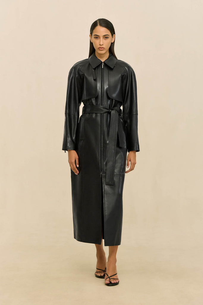 HAMMER TRENCH COAT - BLACK – CULT GAIA