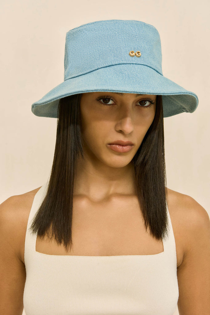 MADDIE DENIM HAT - VINTAGE BLUE – CULT GAIA