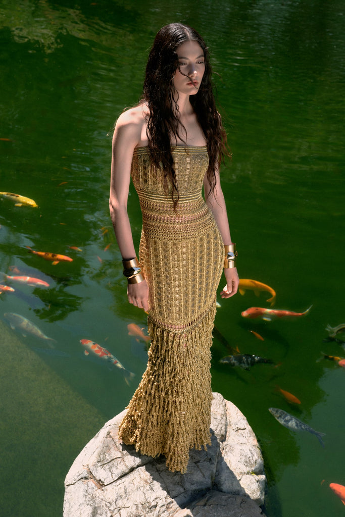 MORGAN CROCHET GOWN
