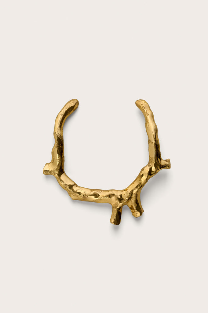 CORAL CHOKER - SHINY BRASS – CULT GAIA display picture 2