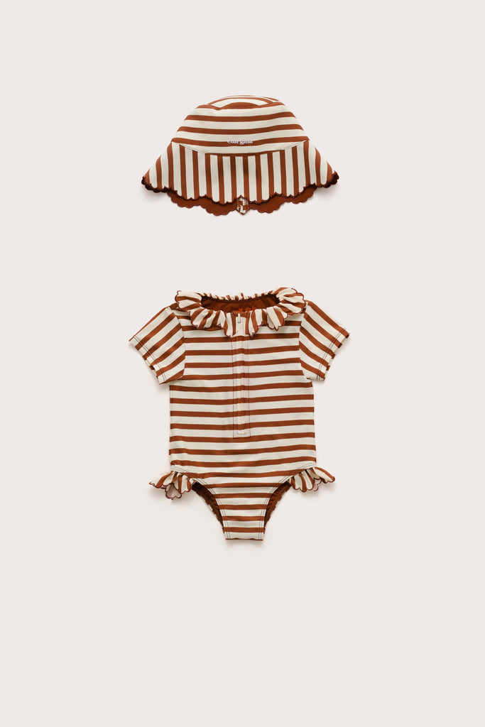 Laid Back5カポのミニストラトnot only for Children BABY ALANAH ONE PIECE - SMALL SADDLE STRIPE – CULT GAIA