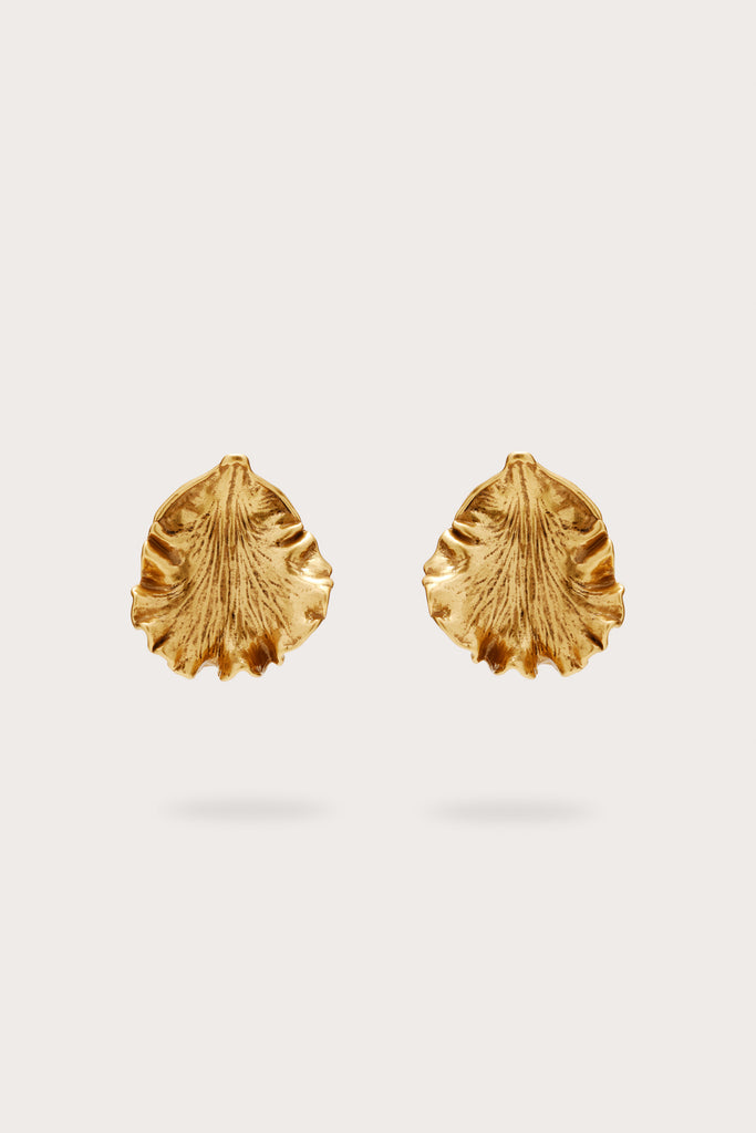 ゆ*ー様 IRIS EARRINGS ours strong IRIS LEAF EARRING - ANTIQUE BRASS – CULT GAIA