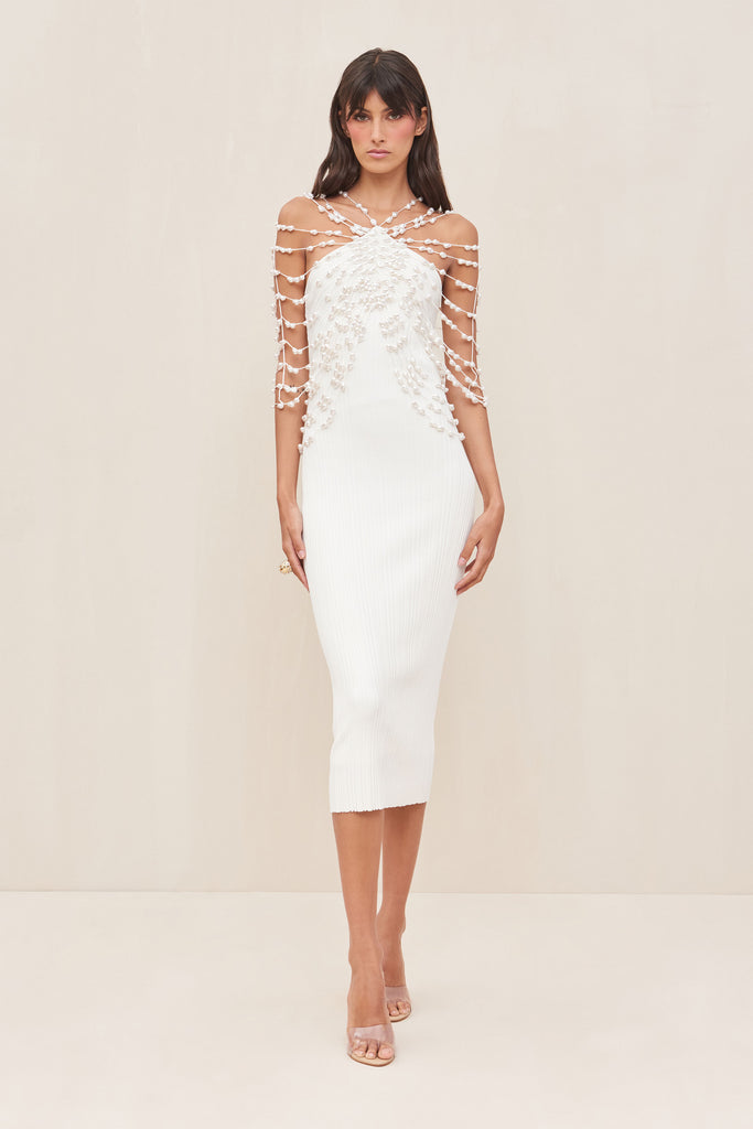 CECELIA KNIT DRESS - OFF WHITE – CULT GAIA