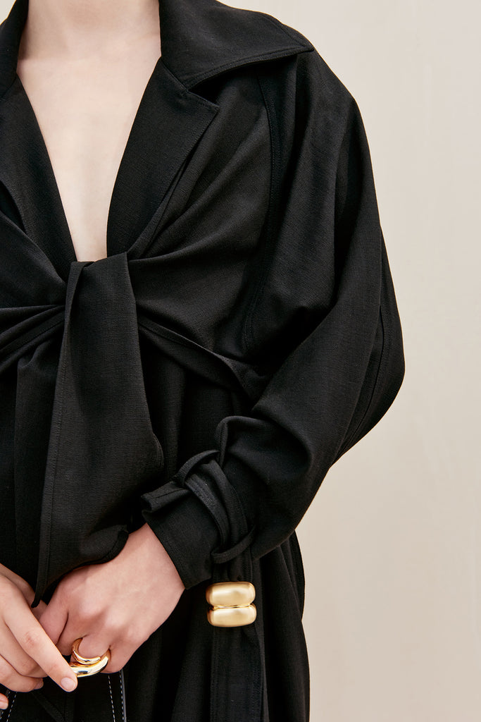 APRIL TRENCH COAT - BLACK – CULT GAIA