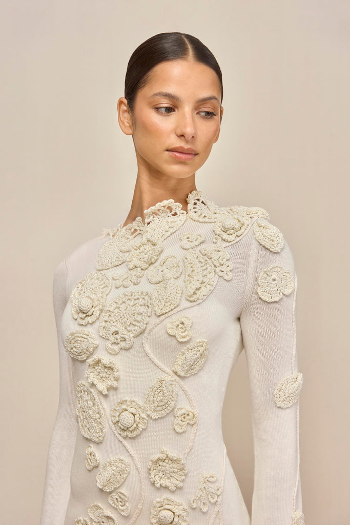 Cult Gaia - Kaela Knit Dress - Off White Cult Gaia - Kaela Knit Dress - Off White