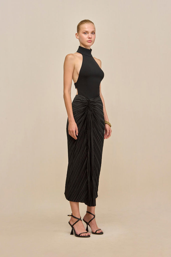 ワンピース glance tokyo Halter Neck Knit OP WAKE KNIT TOP - BLACK – CULT GAIA