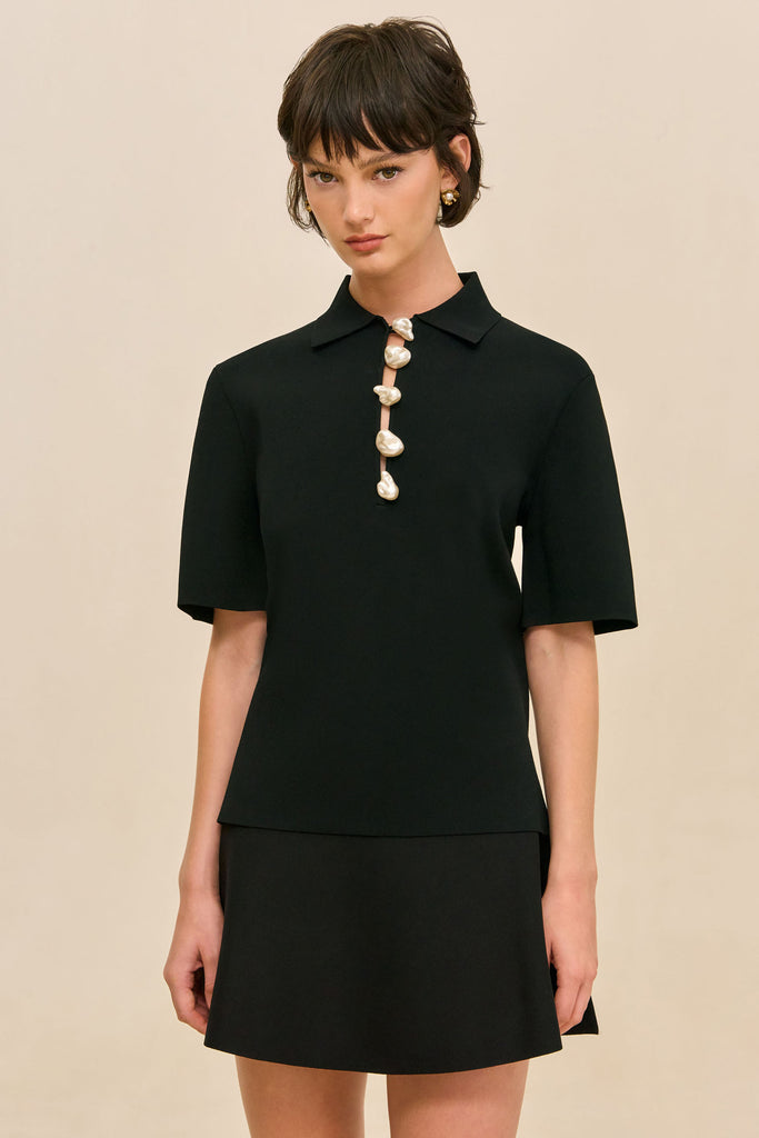 JAFFA KNIT TOP - BLACK – CULT GAIA