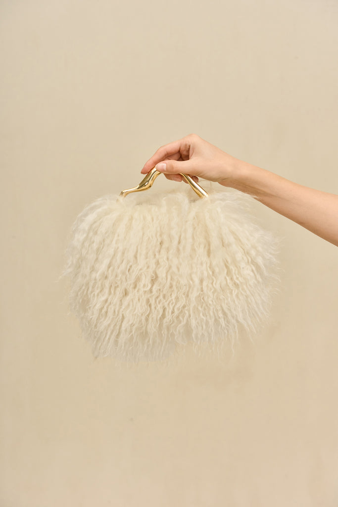 SOLENE MINI BAG - NATURAL SHEARLING – CULT GAIA