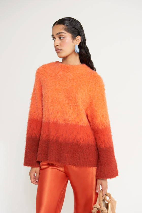 CYRA KNIT SWEATER - DUSK OMBRE