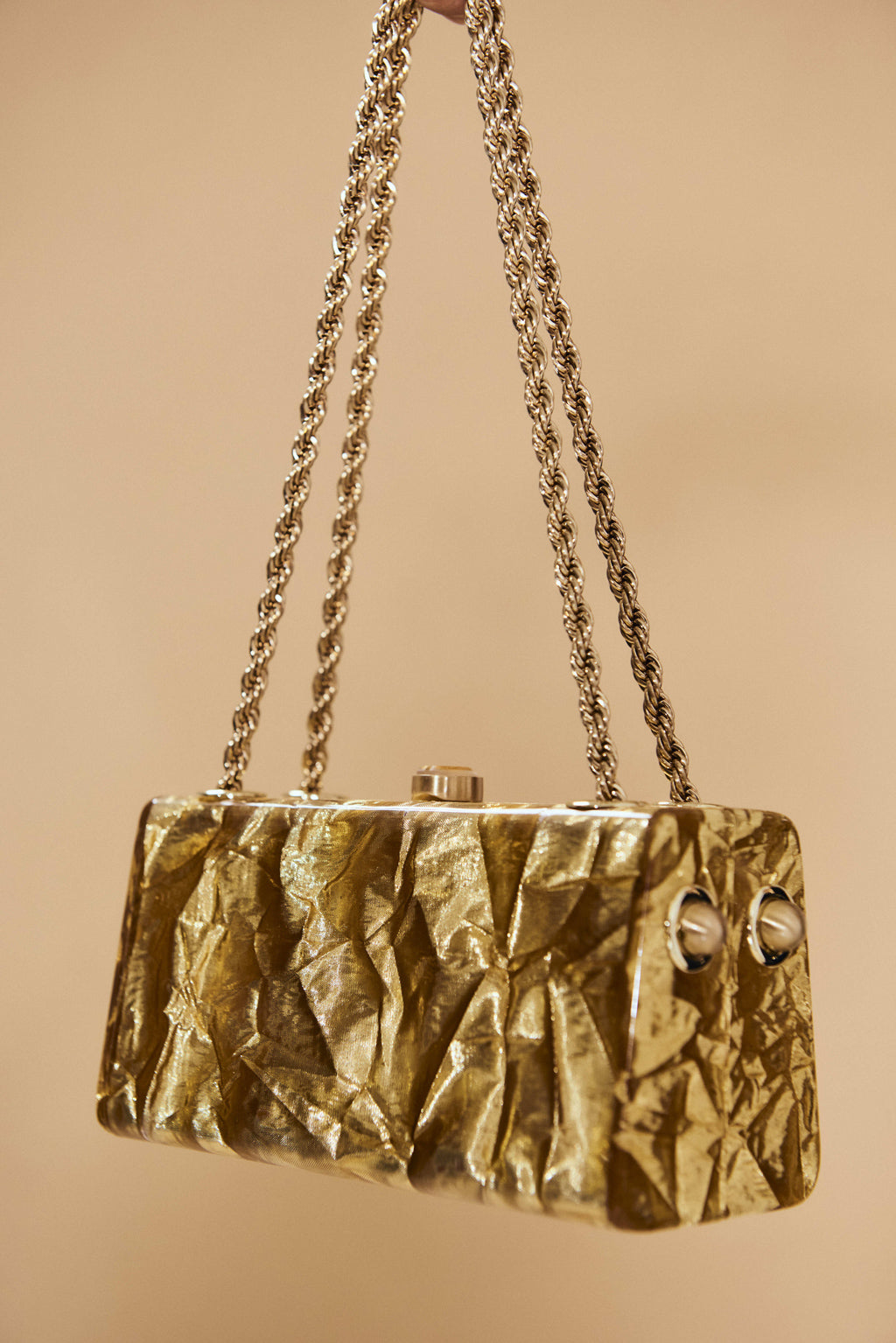 CULT GAIA HAJAR SHOULDER BAG IN GOLD