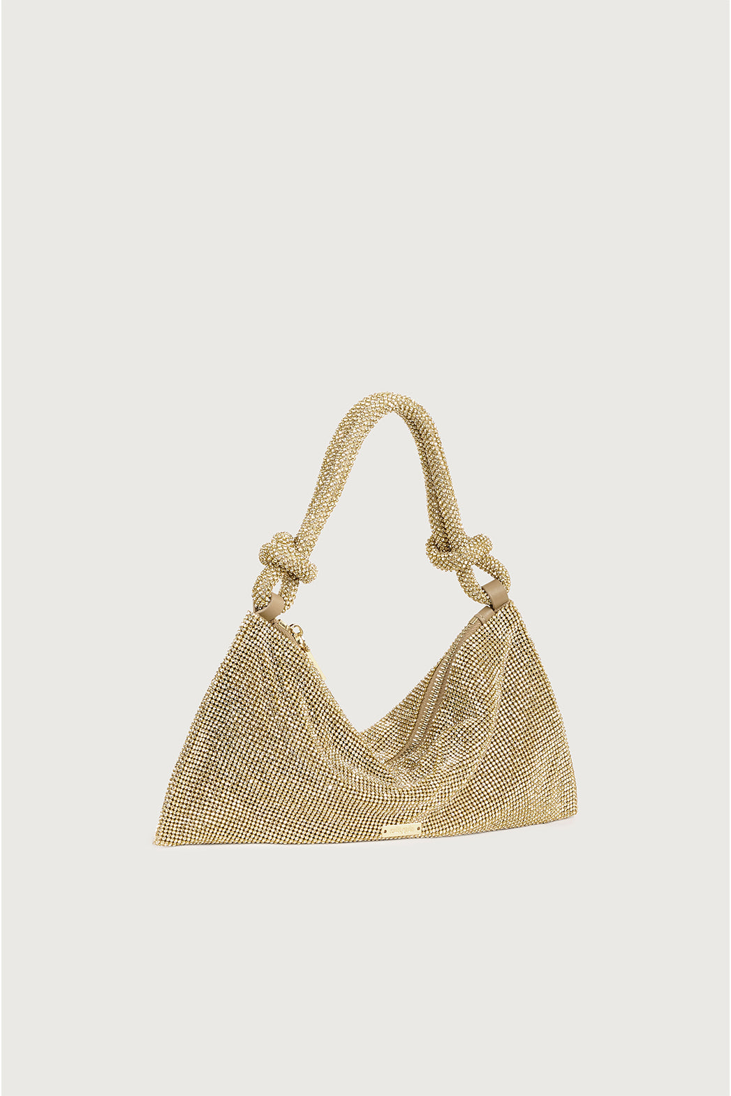 HERA NANO RHINESTONE SHOULDER BAG - SAND DOLLAR