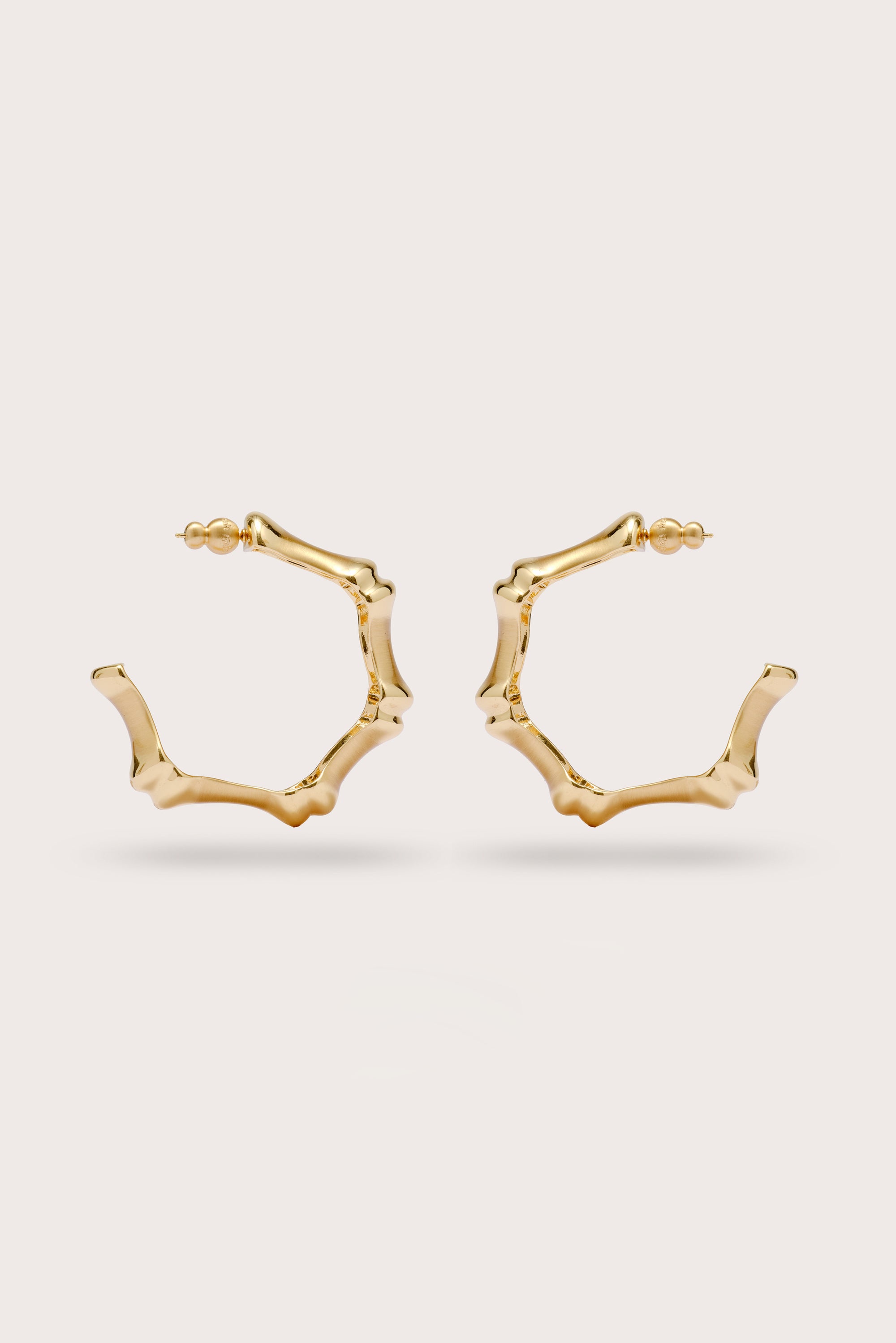 BAMBU EARRING - BRUSHED BRASS