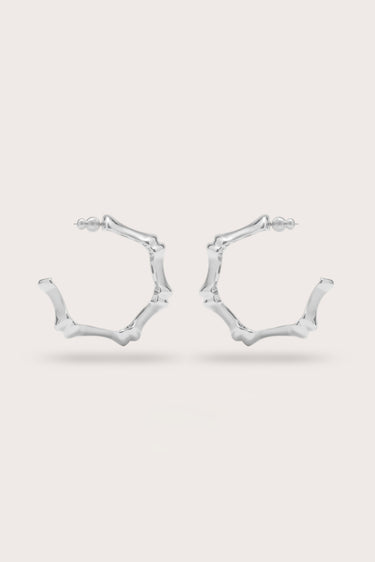 BAMBU EARRING - ANTIQUE SILVER | BAMBU EARRING - ANTIQUE SILVER