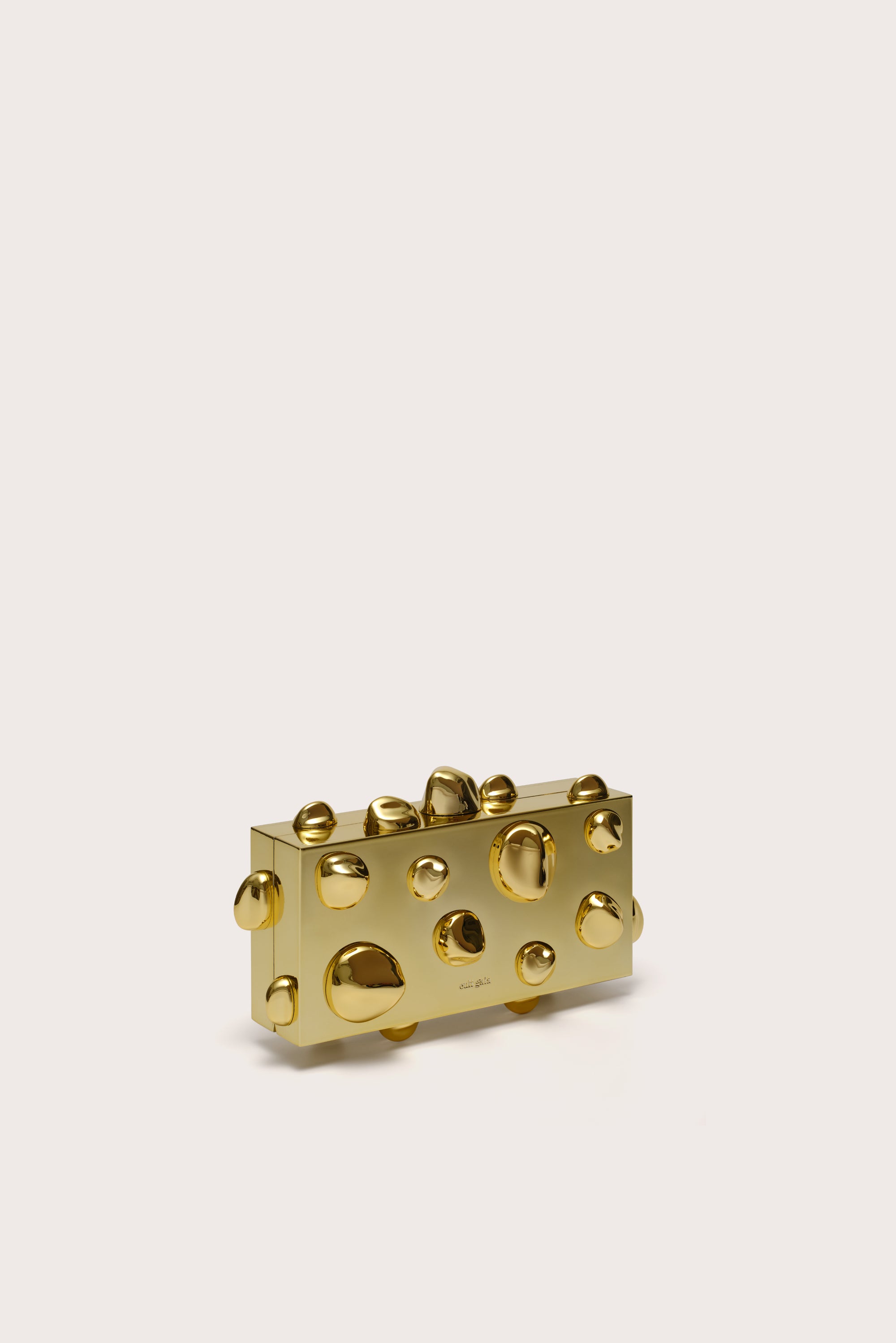ORBS CLUTCH - SHINY GOLD