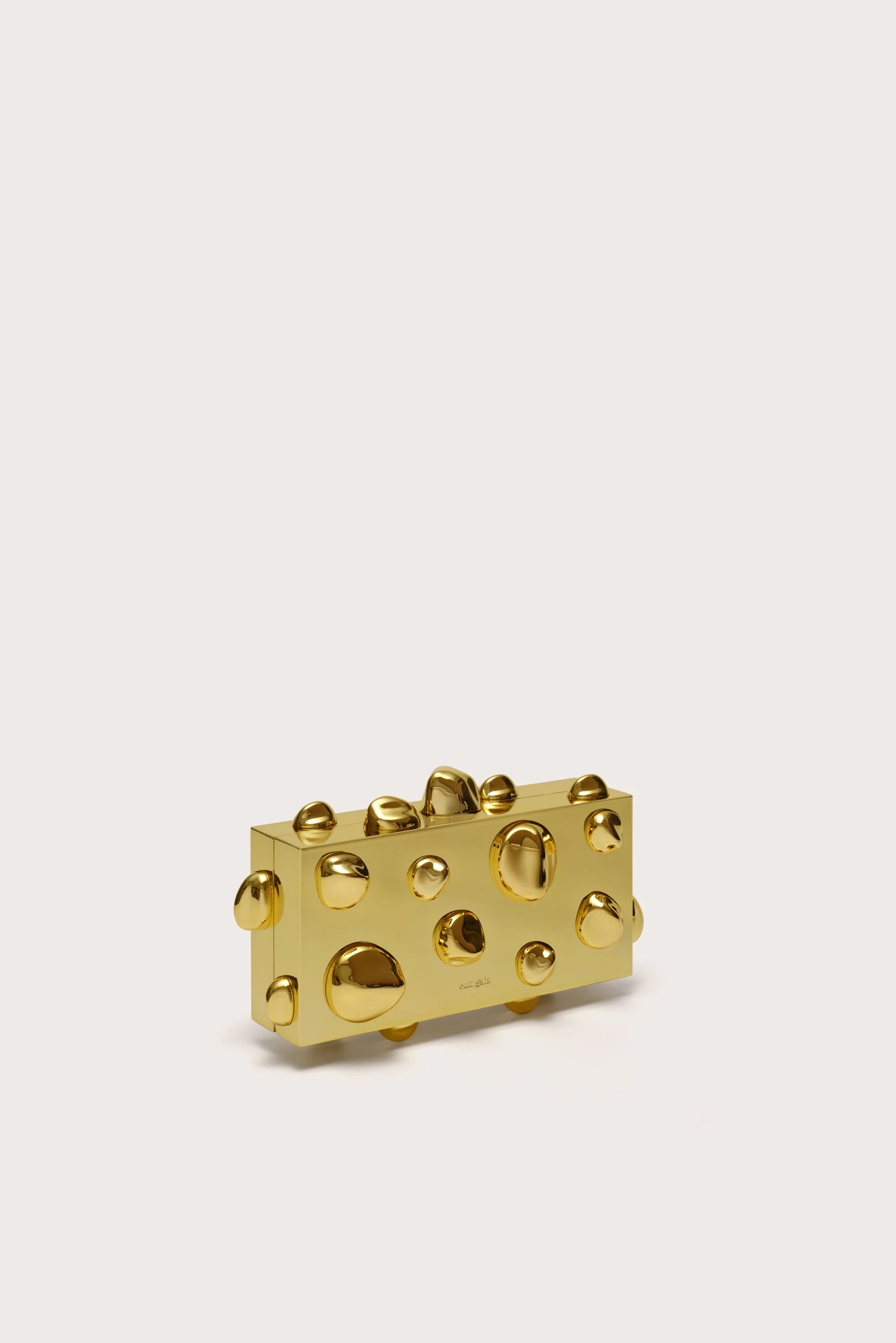 ORBS CLUTCH - SHINY GOLD
