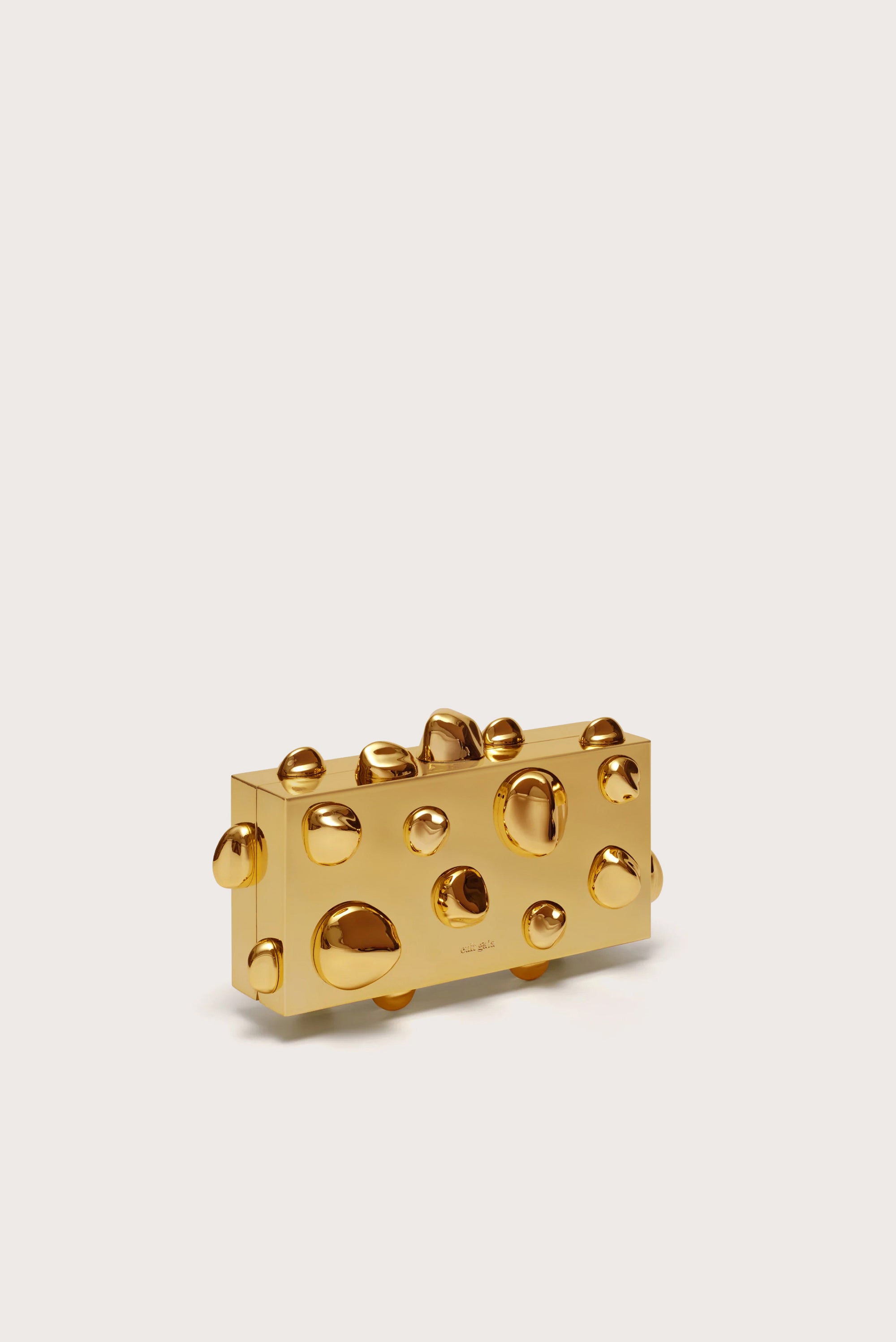 ORBS CLUTCH - SHINY GOLD