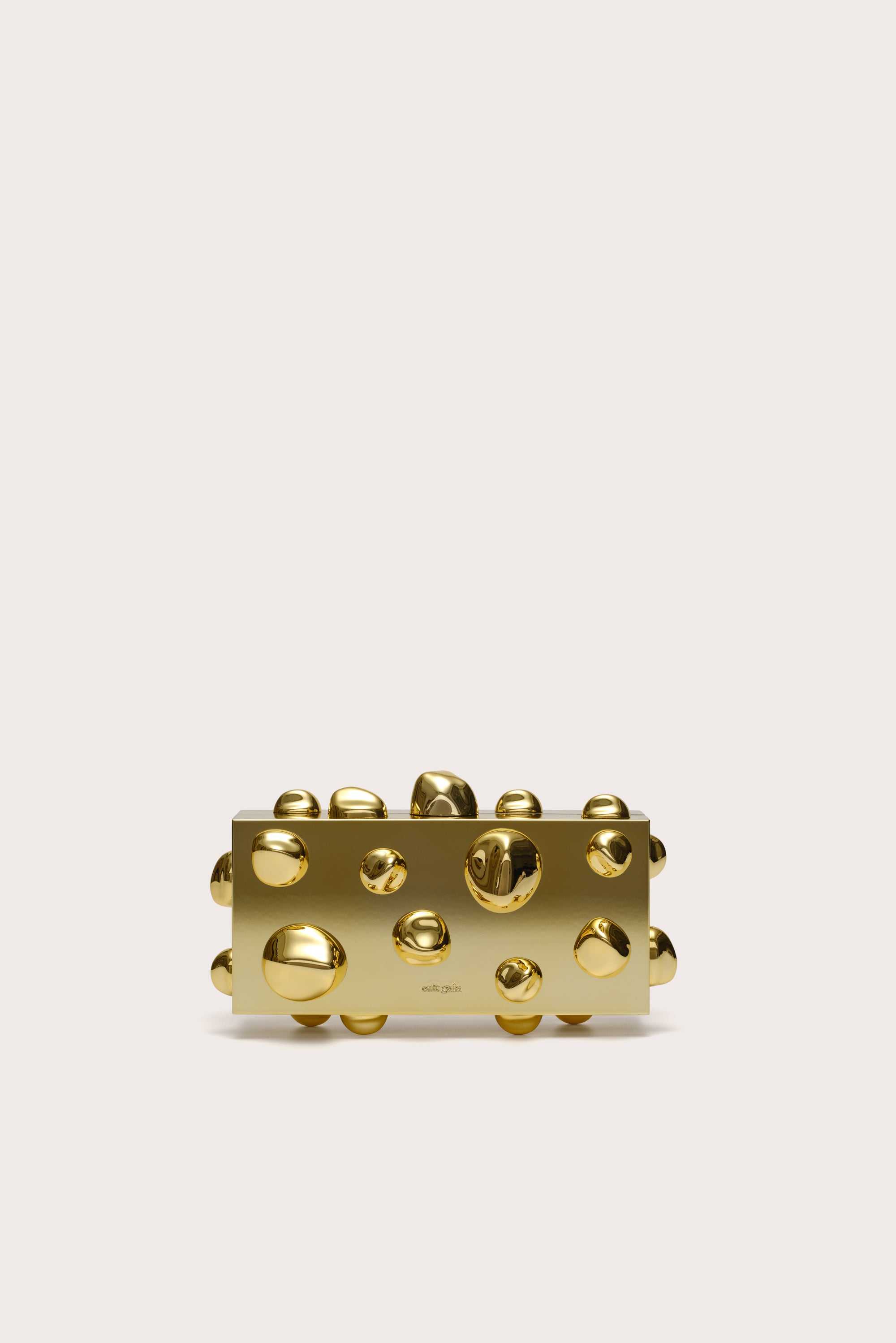 ORBS CLUTCH - SHINY GOLD