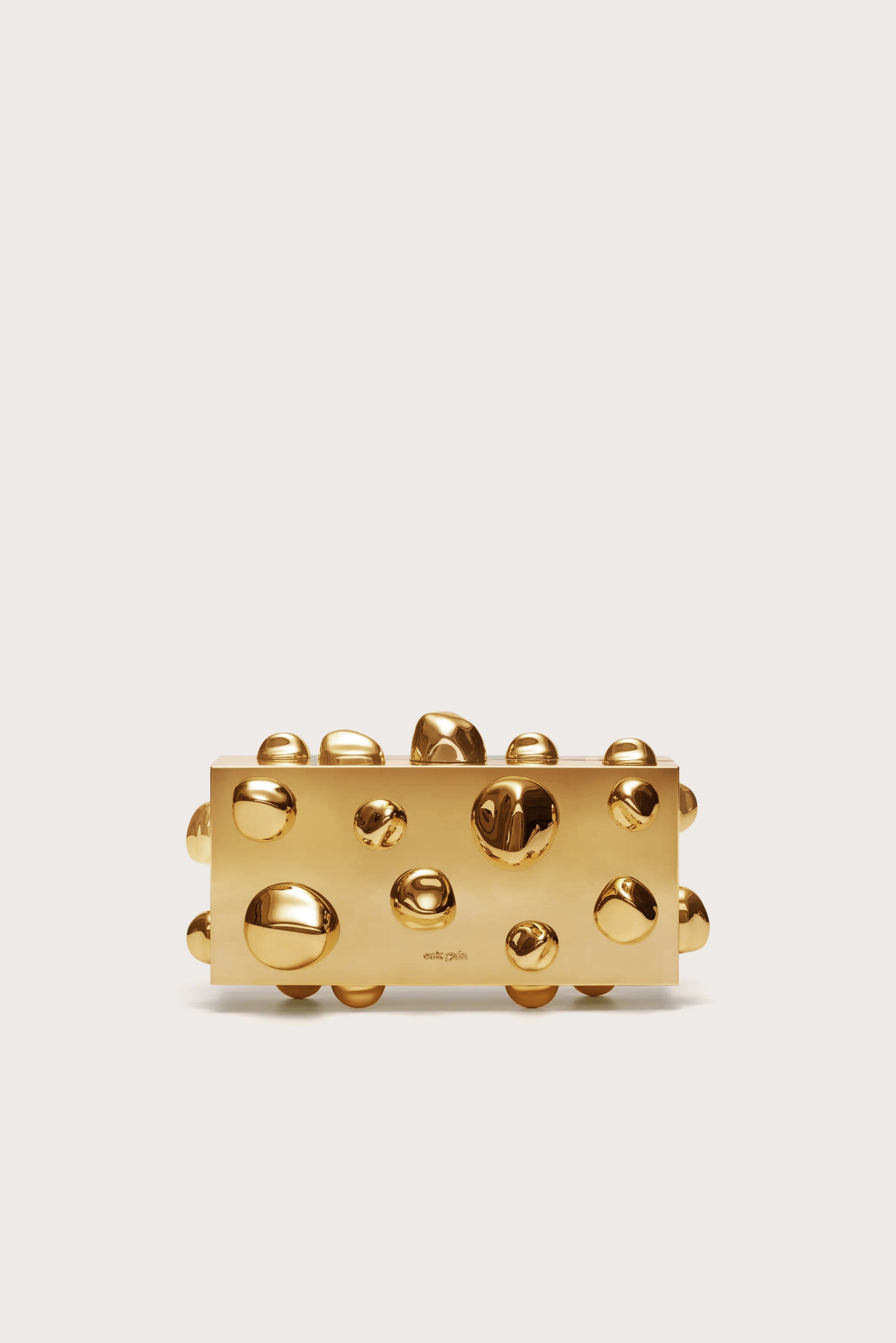 ORBS CLUTCH - SHINY GOLD