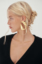 RUE EARRING - BRUSHED BRASS