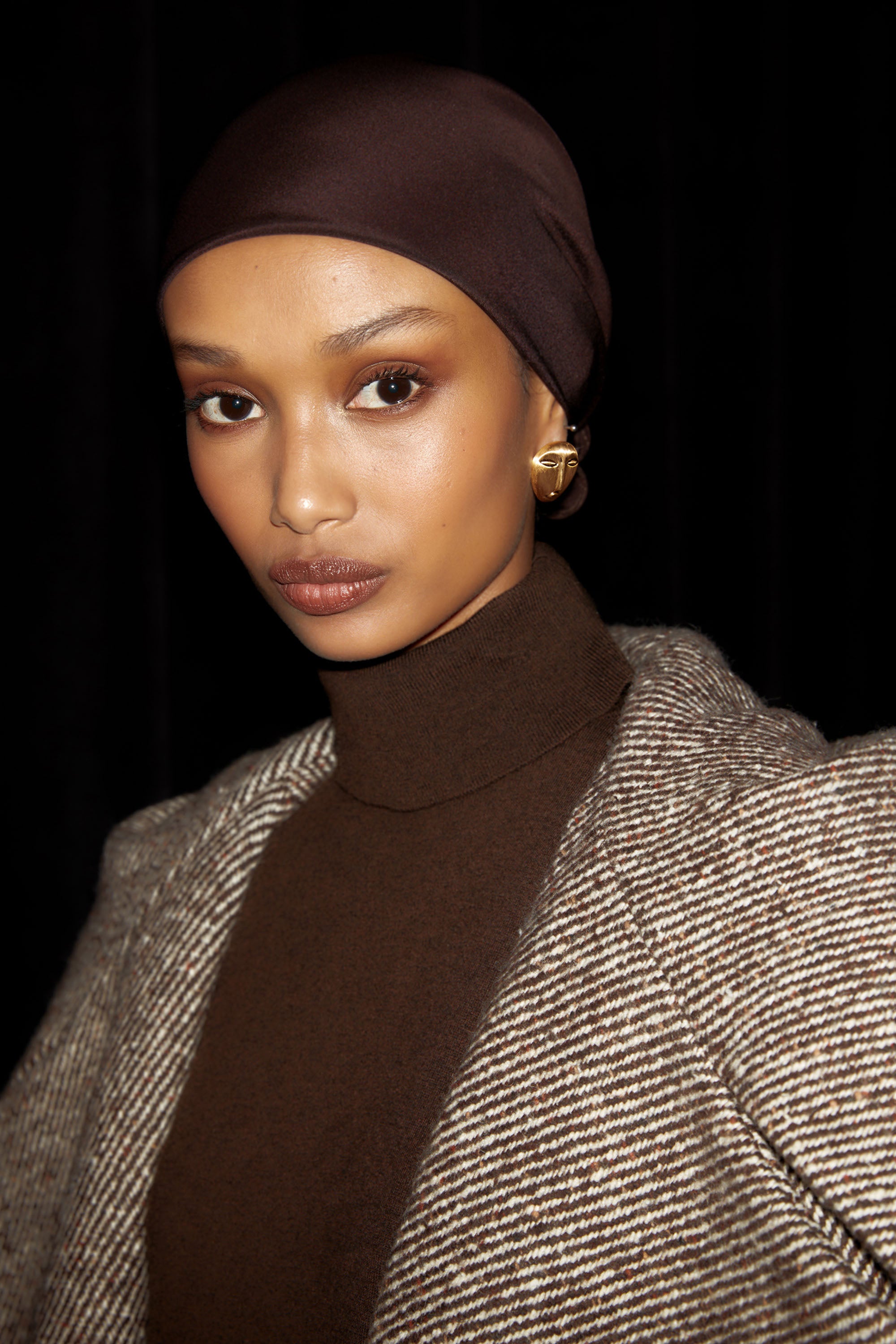 EVE EARRING - BRUSHED BRASS